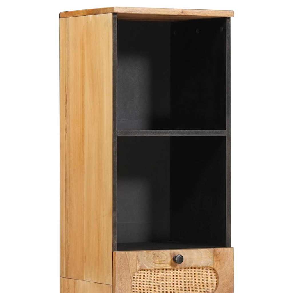 Badezimmerschrank Braun 38 x 33 x 160 cm Massivholz Mango