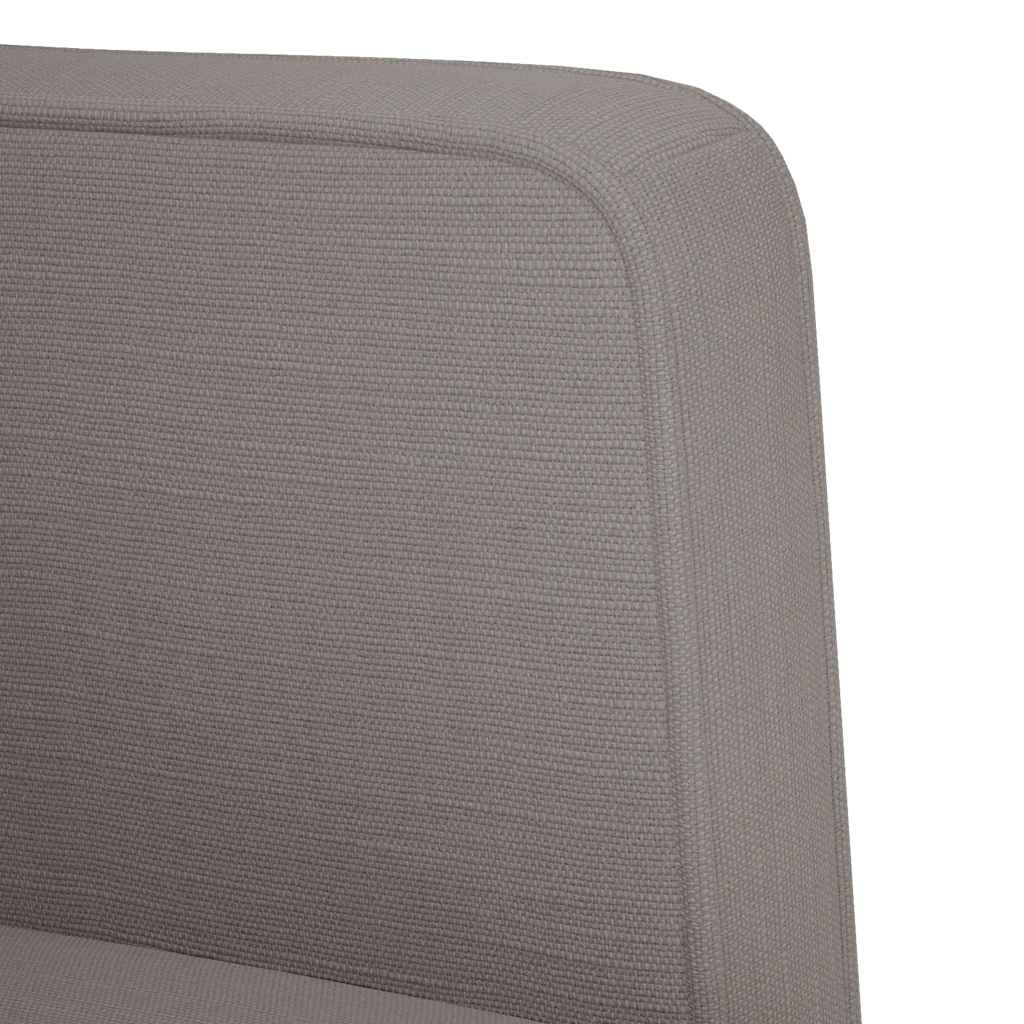 Zweisitzer-Sofa Taupe 111 cm Stoff