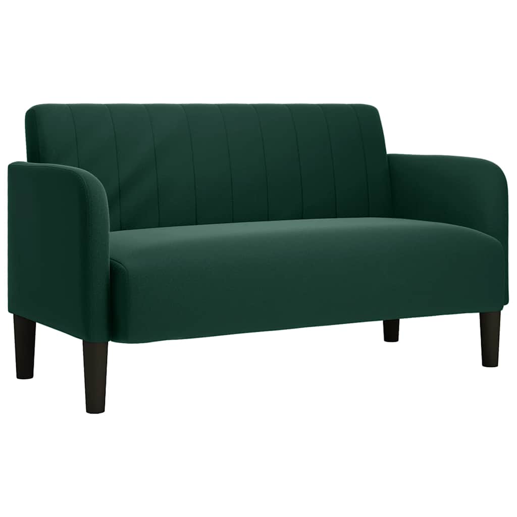 Zweisitzer-Sofa Dunkelgrün 109 cm Samt