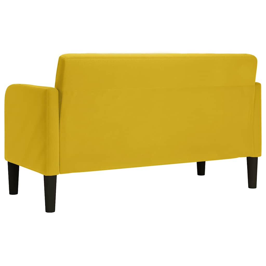 Zweisitzer-Sofa Gelb 109 cm Samt