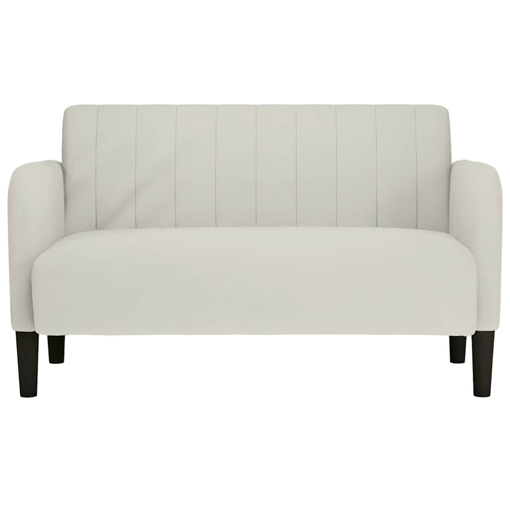 Zweisitzer-Sofa Creme 109 cm Samt