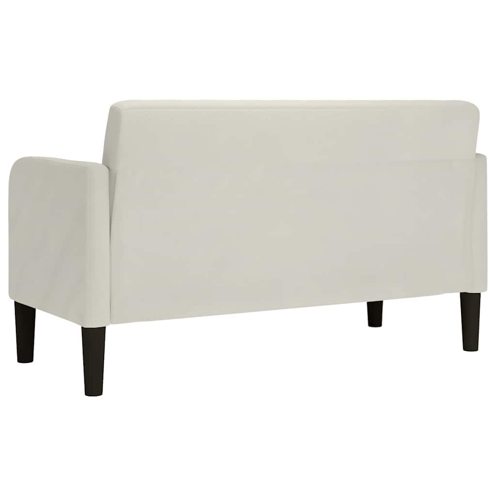 Zweisitzer-Sofa Creme 109 cm Samt
