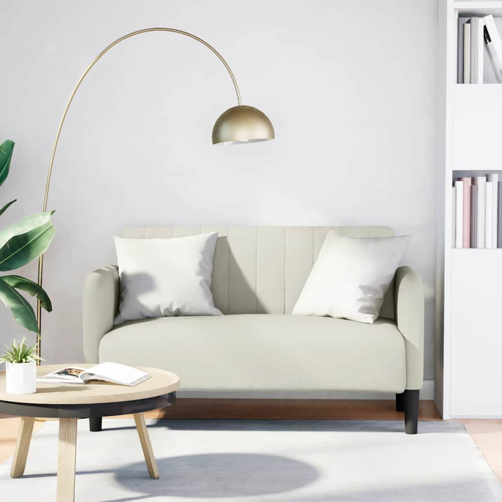 Zweisitzer-Sofa Creme 109 cm Samt