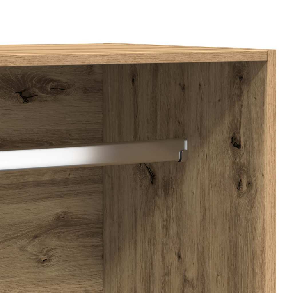 Kleiderschrank Artisan-Eiche 100x50x200 cm Holzwerkstoff