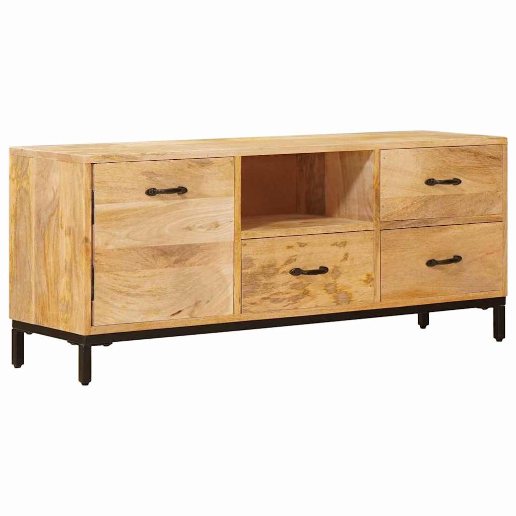 TV-Ständer Braun 110 x 30 x 46 cm Massivholz Mango