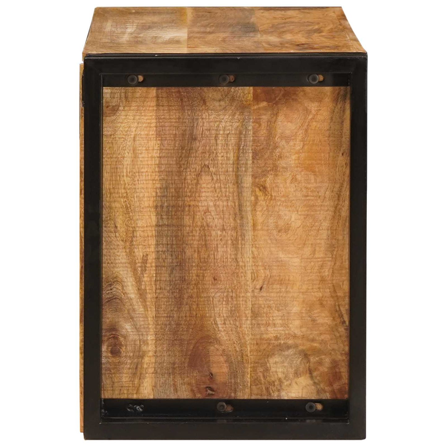 Weinregal Braun 80 x 45 x 33 cm Massives grobes Mangoholz