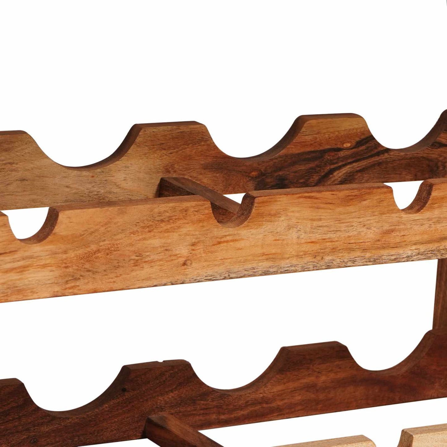 Weinregal Braun 80 x 45 x 33 cm Massivholz Akazie