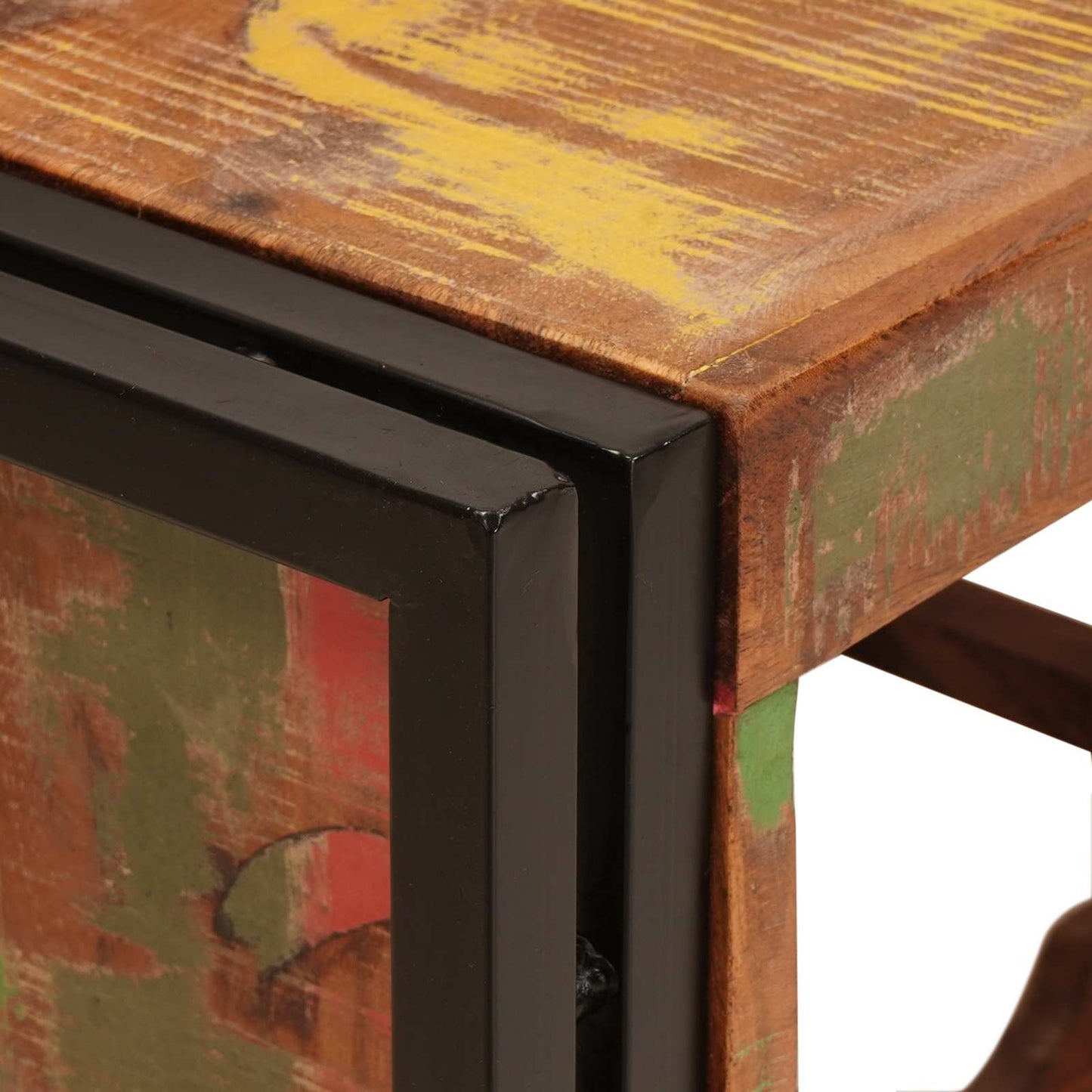 Weinregal Braun 80 x 45 x 33 cm Massives Altholz