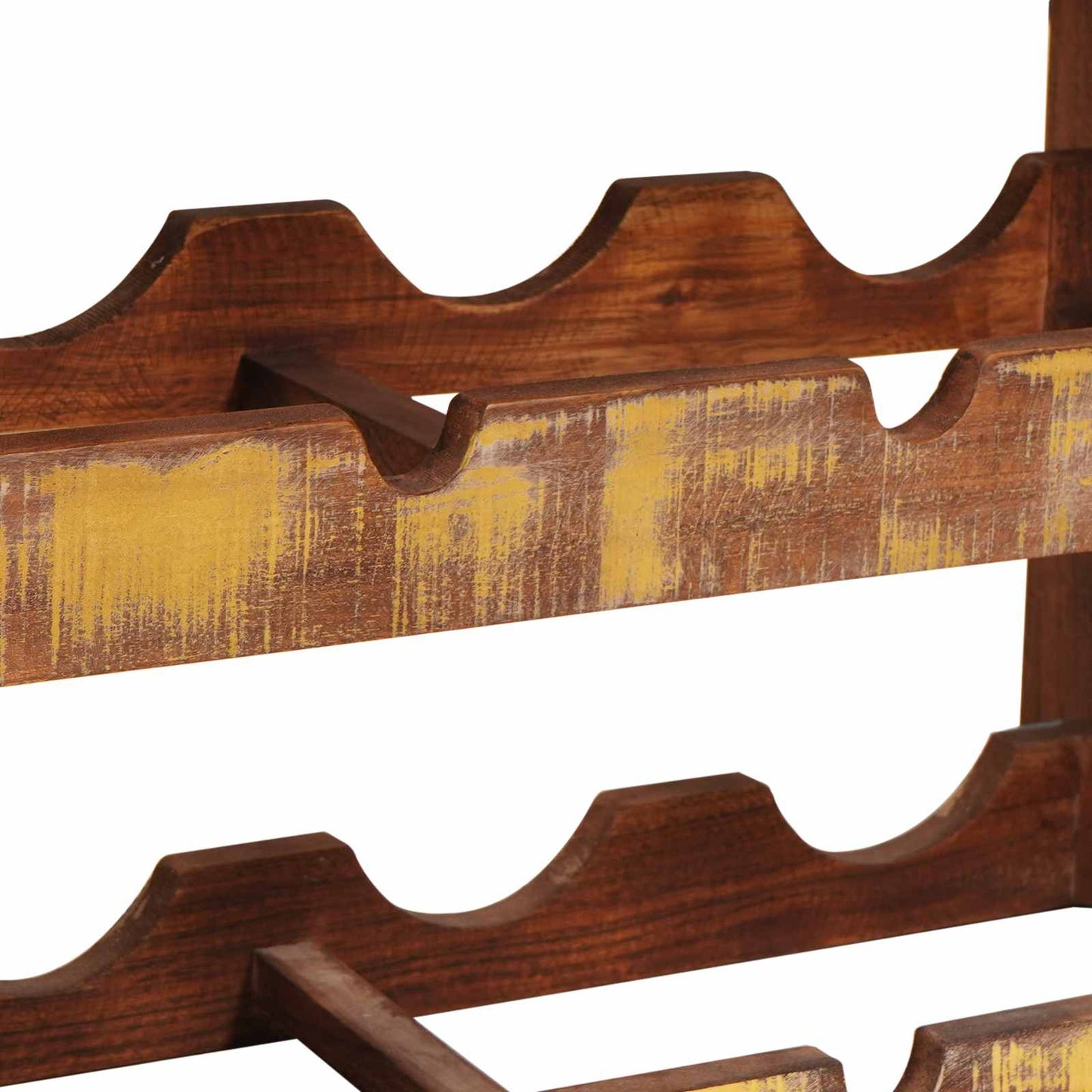 Weinregal Braun 80 x 45 x 33 cm Massives Altholz