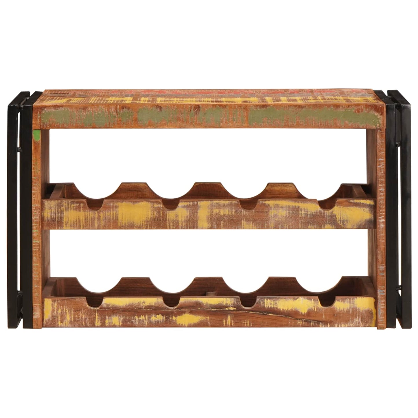 Weinregal Braun 80 x 45 x 33 cm Massives Altholz