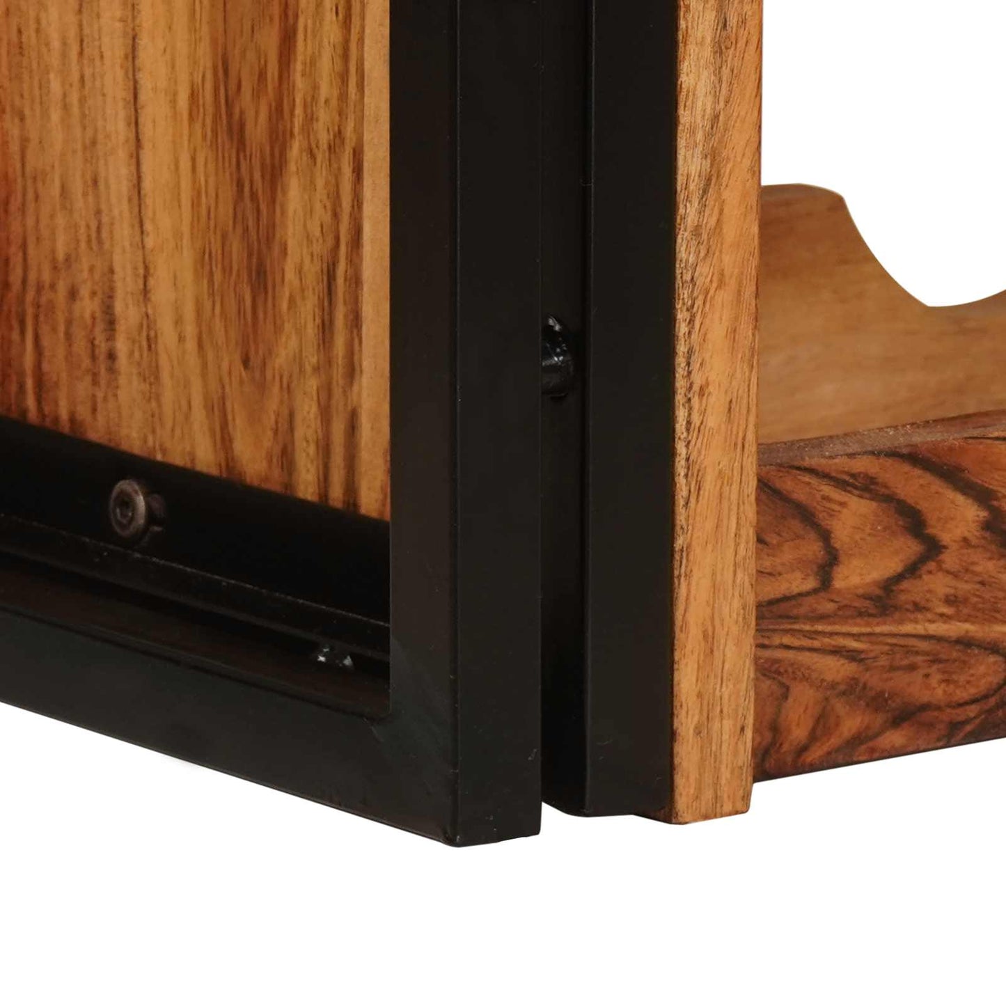 Weinregal Braun 100 x 45 x 33 cm Massivholz Akazie