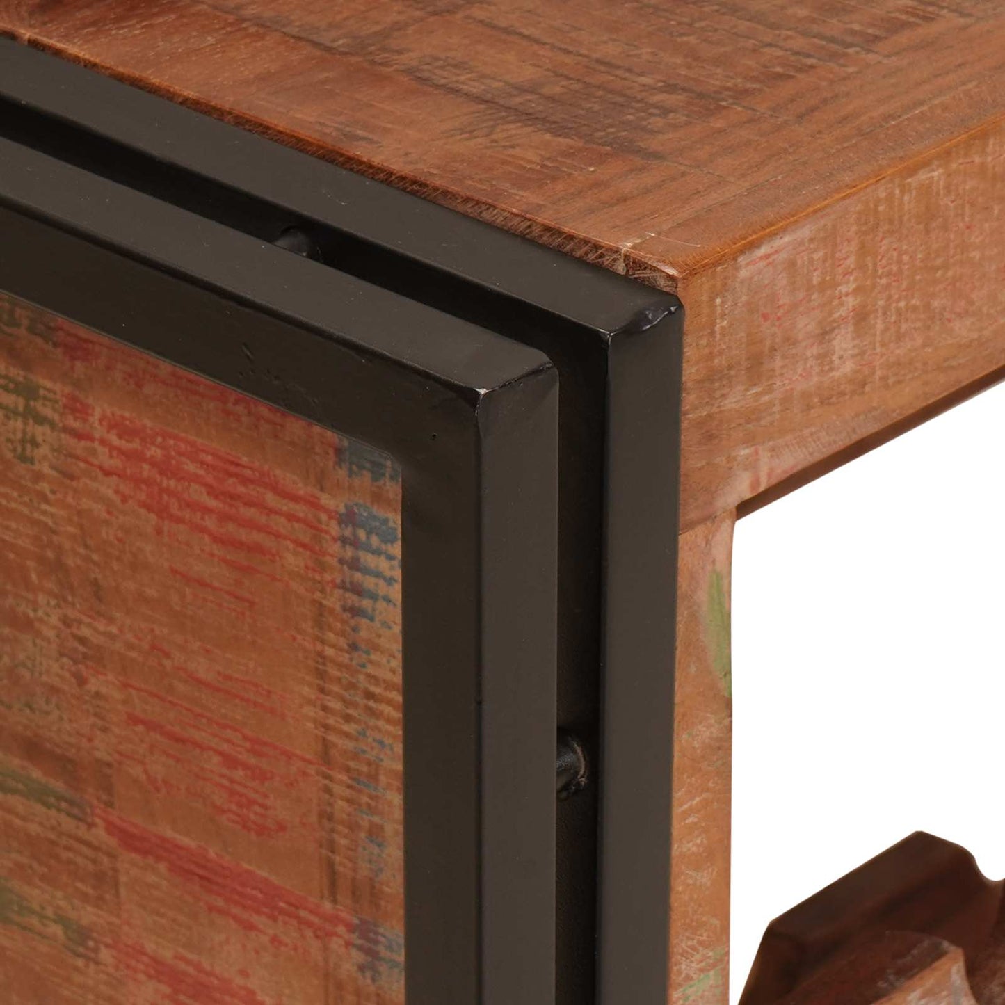 Weinregal Braun 100 x 45 x 33 cm Massives Altholz