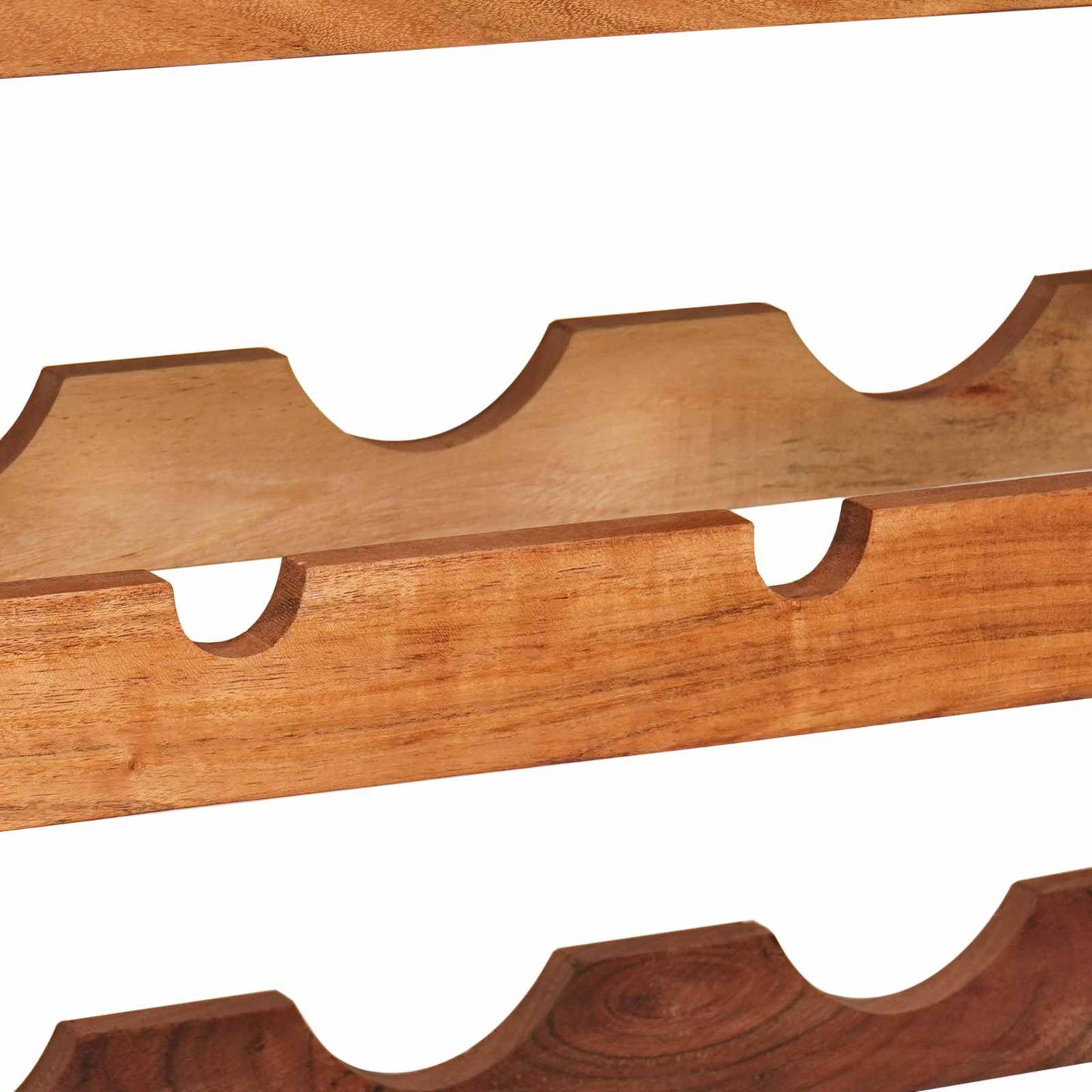 Weinregal Braun 120 x 45 x 33 cm Massivholz Akazie