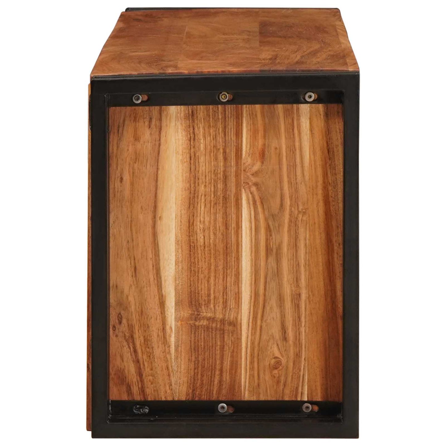Weinregal Braun 120 x 45 x 33 cm Massivholz Akazie
