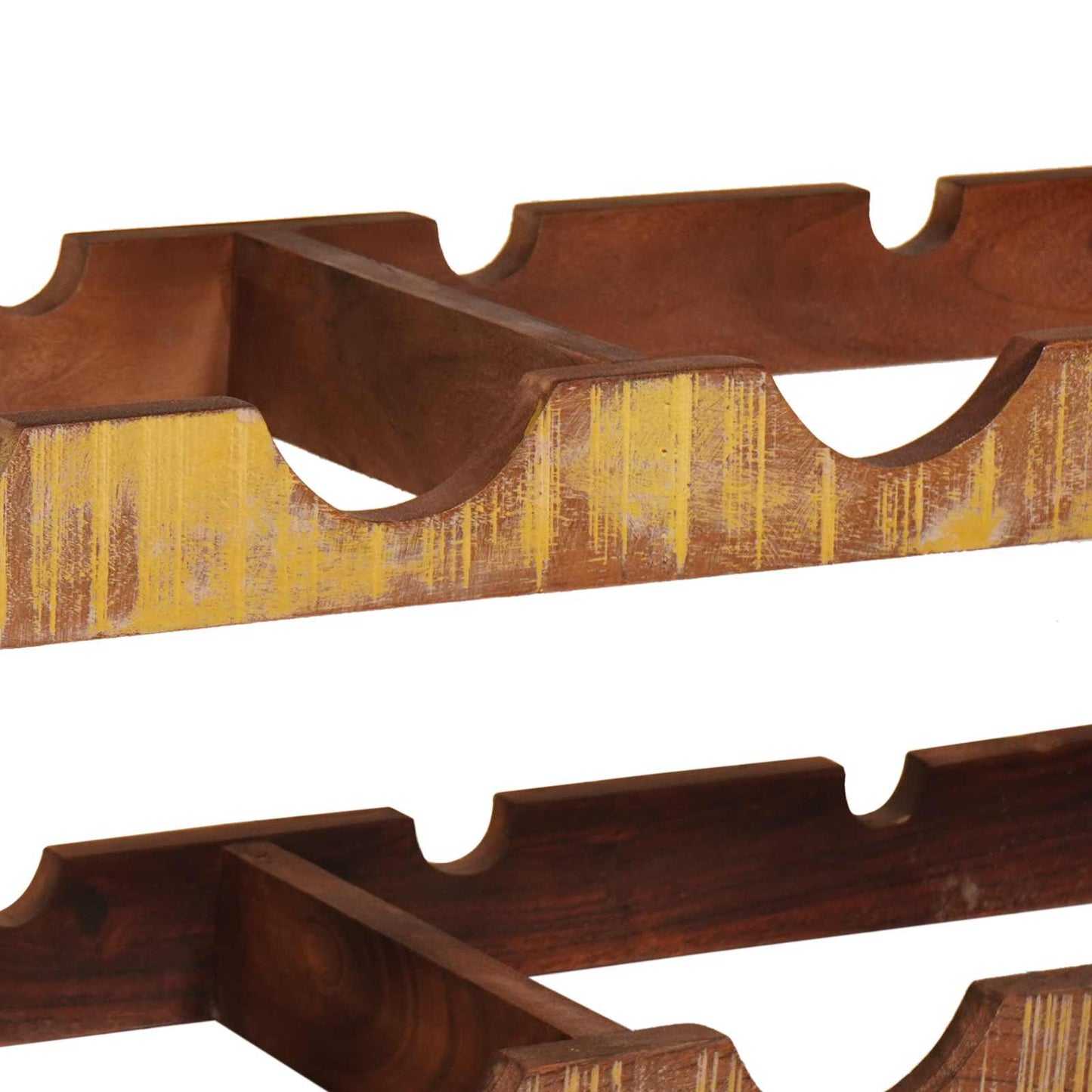 Weinregal Braun 120 x 45 x 33 cm Massives Altholz