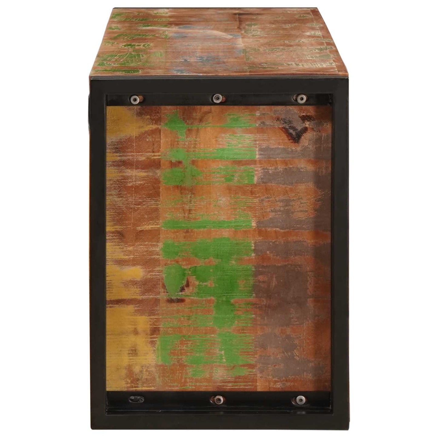 Weinregal Braun 120 x 45 x 33 cm Massives Altholz