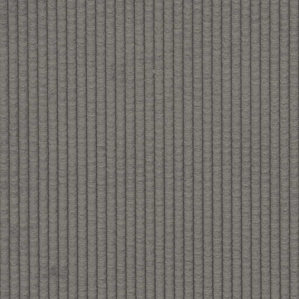 Modulares Sofa mit Kissen Cordstoff Hellgrau