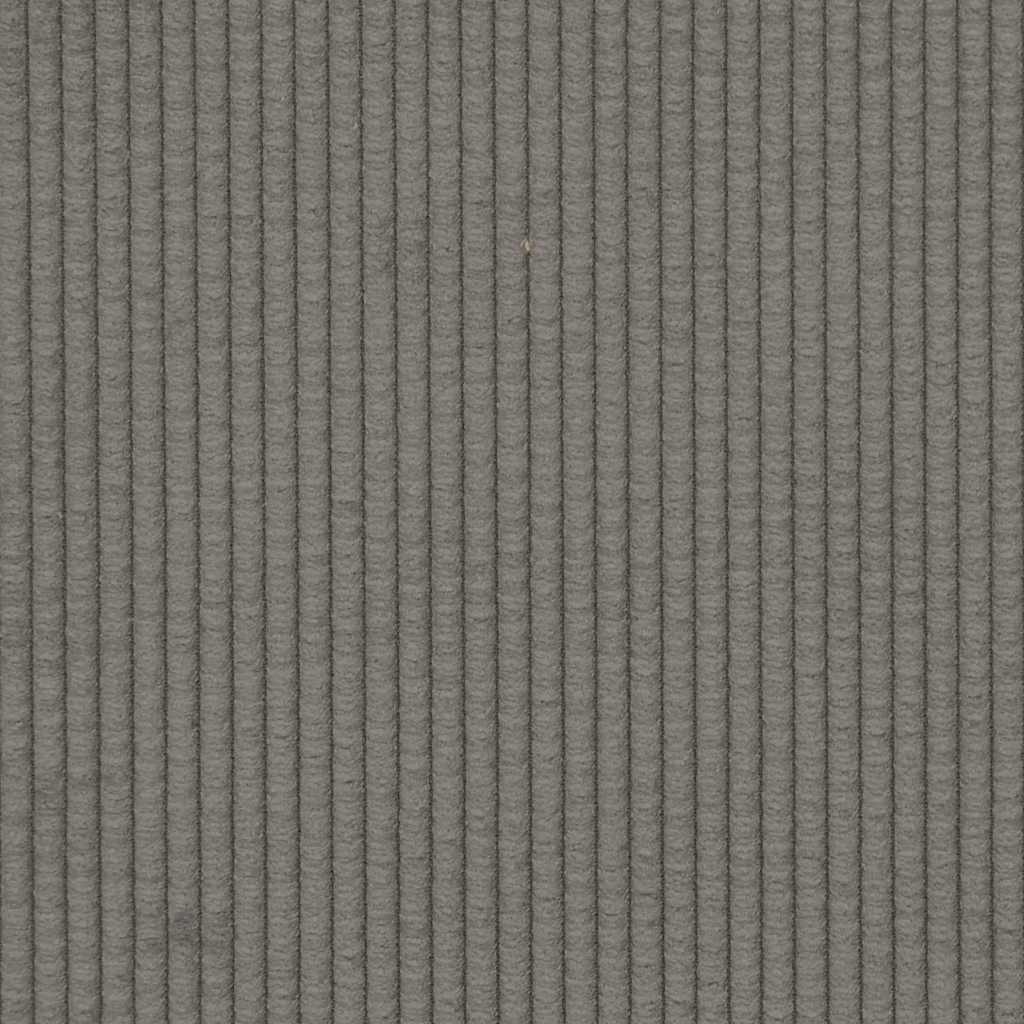 Modulares Sofa mit Kissen Cordstoff Hellgrau