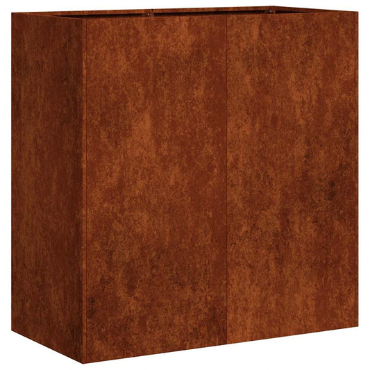 Pflanzkübel Rostig 80x40x80 cm Wetterfester Stahl