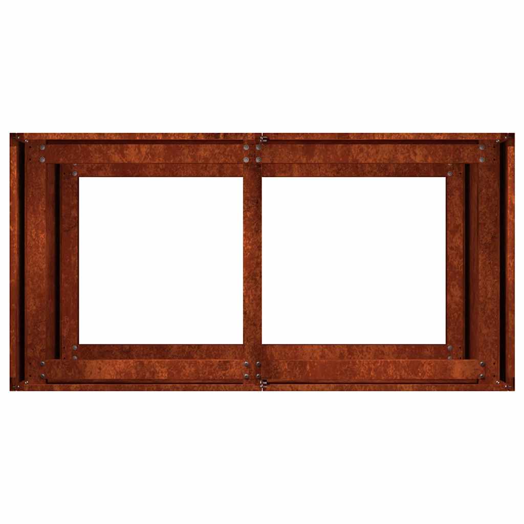 Pflanzkübel Rostig 80x40x80 cm Wetterfester Stahl