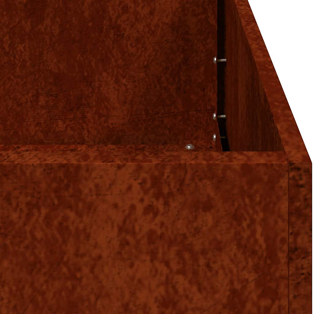 Pflanzkübel Rostig 80x40x80 cm Wetterfester Stahl