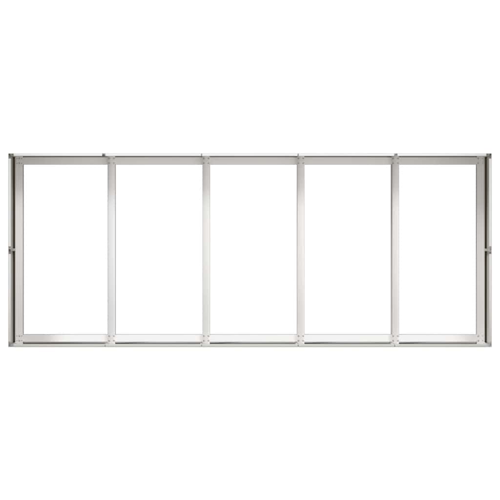 Pflanzkübel 200x80x40 cm Edelstahl