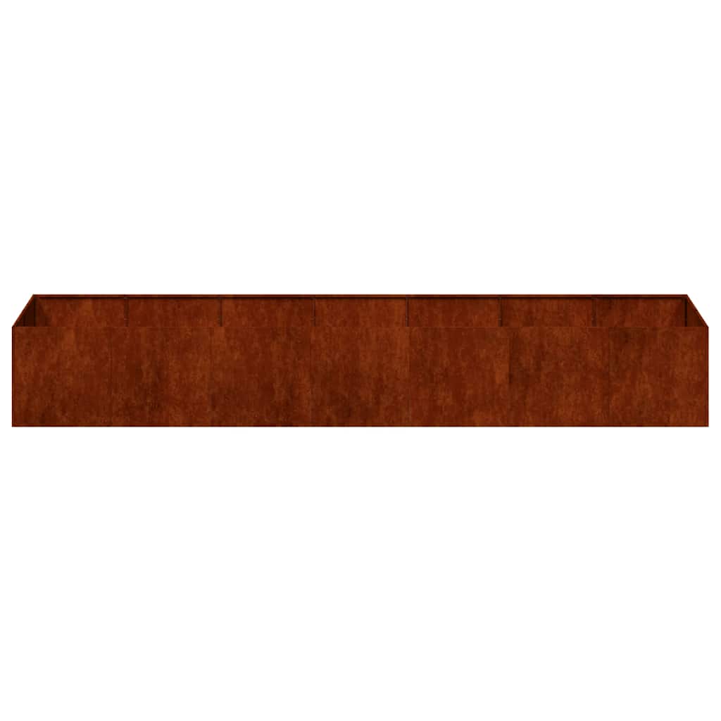 Pflanzkübel Rostig 280x80x40 cm Wetterfester Stahl