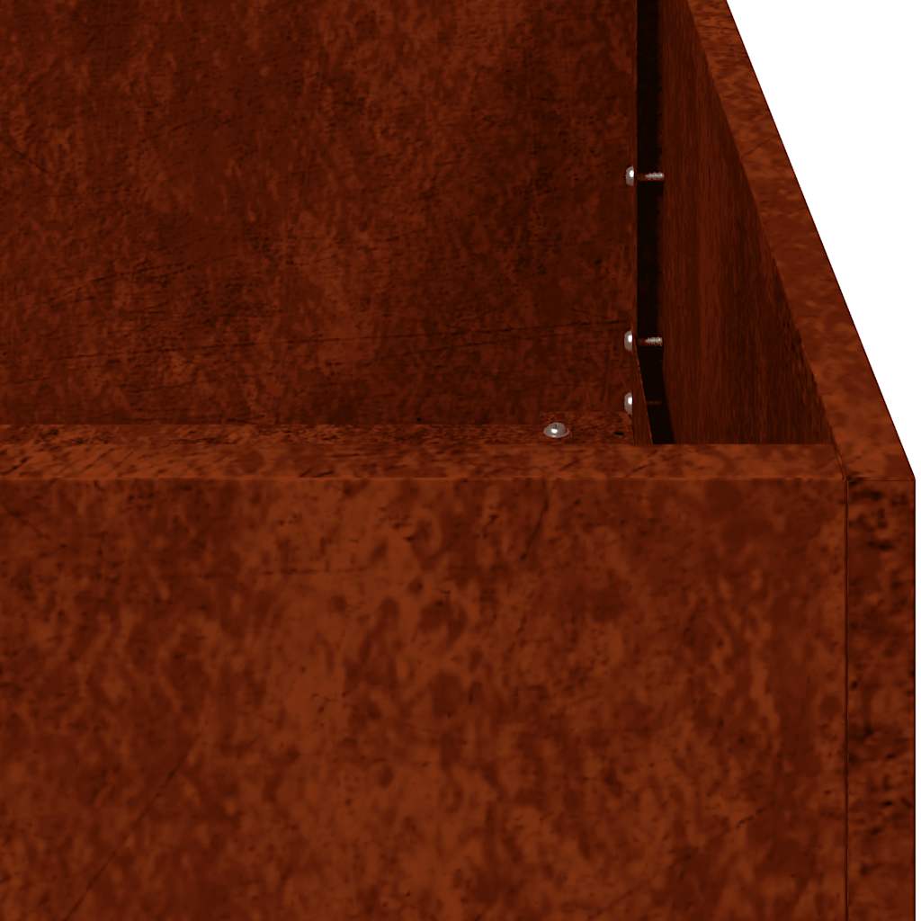 Pflanzkübel Rostig 100x100x80 cm Wetterfester Stahl