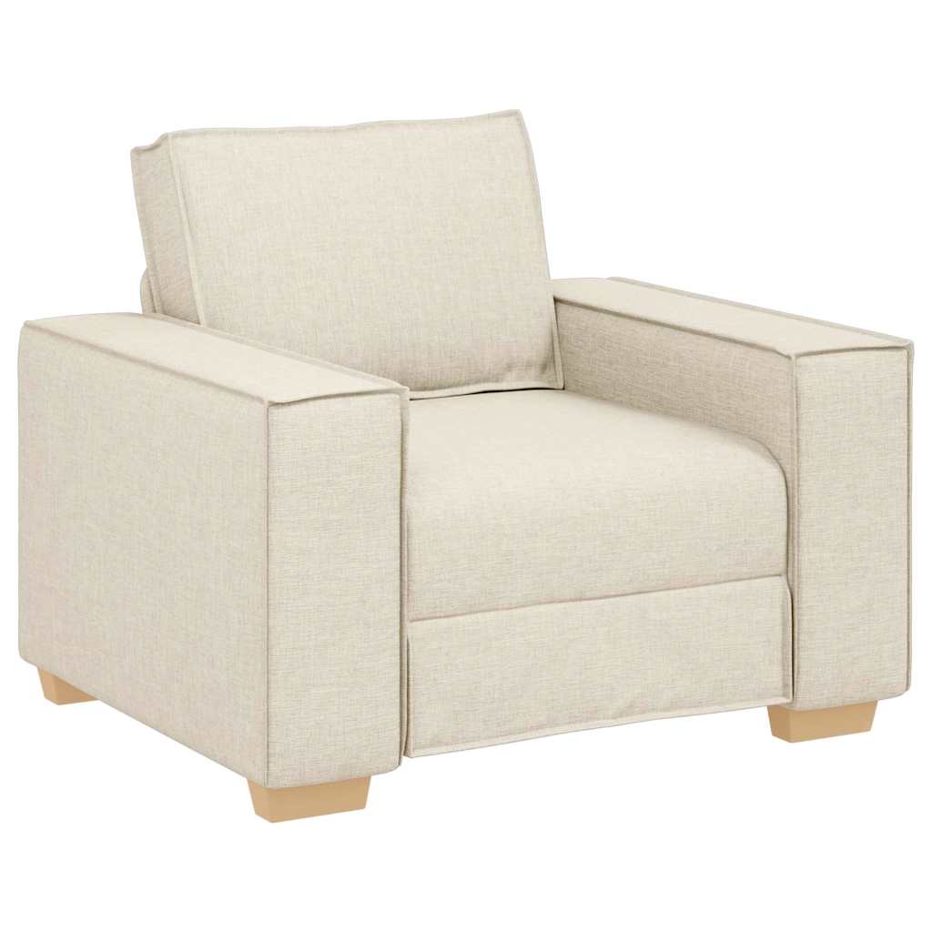 Sofa Set 3 pcs Beige 220 x 80 x 84 cm Leinenmischgewebe