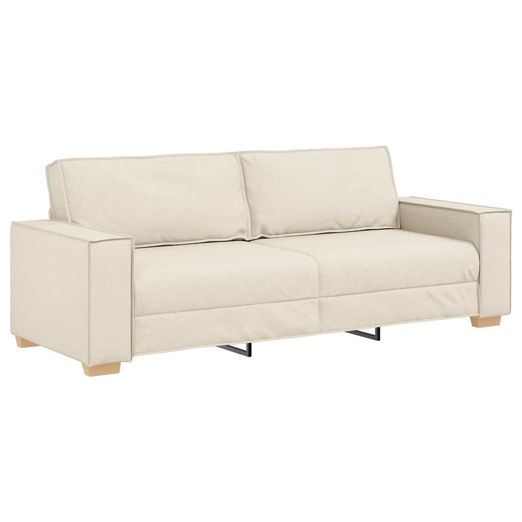 Sofa Set 3 pcs Beige 220 x 80 x 84 cm Leinenmischgewebe