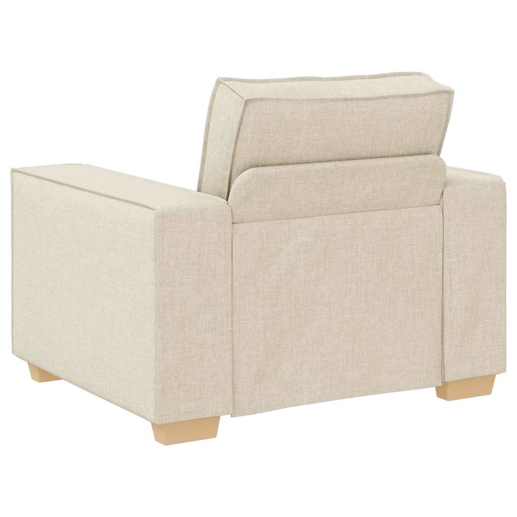 Sofa Set 3 pcs Beige 220 x 80 x 84 cm Leinenmischgewebe