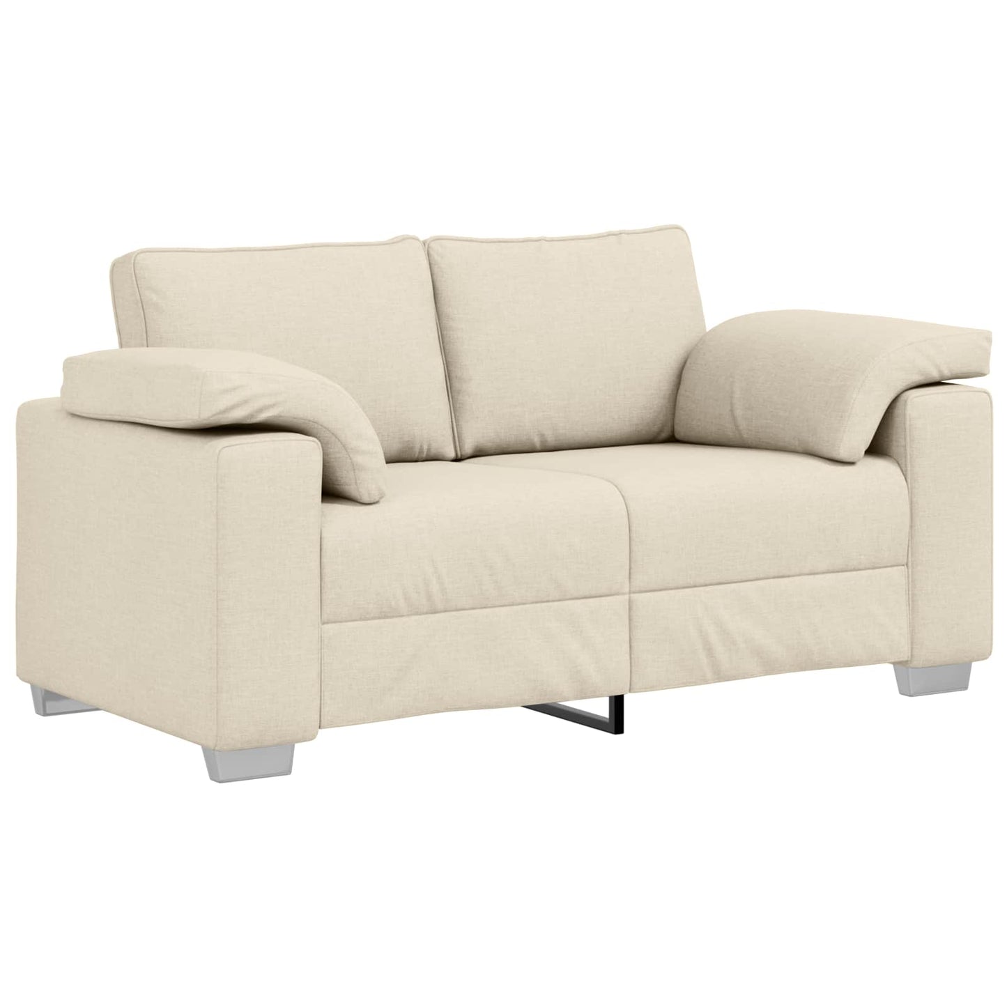 Sofa 3 pcs Beige 219 x 80 x 82 cm Leinenmischgewebe