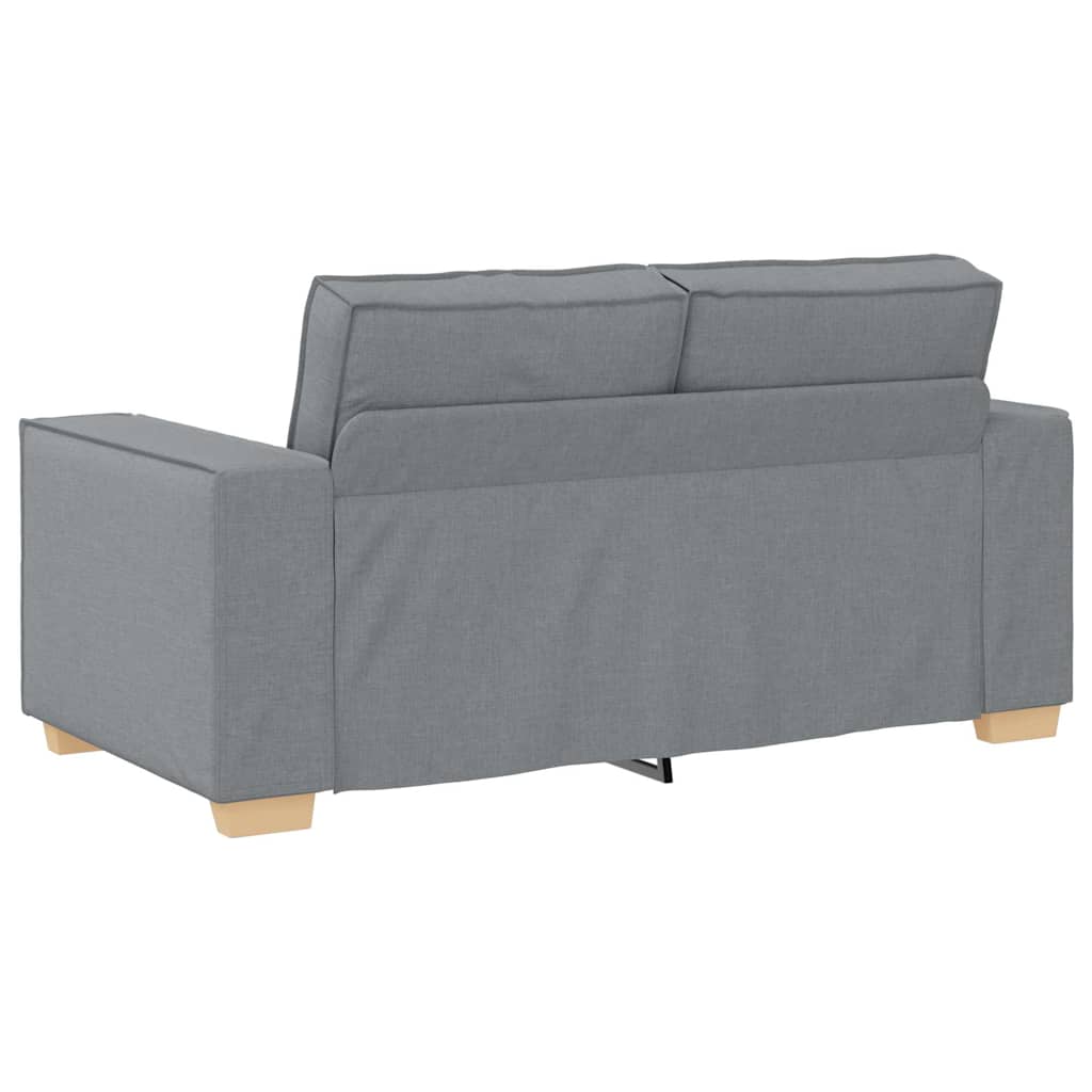 Sofa 3 pcs Hellgrau 220 x 80 x 84 cm Leinenmischgewebe