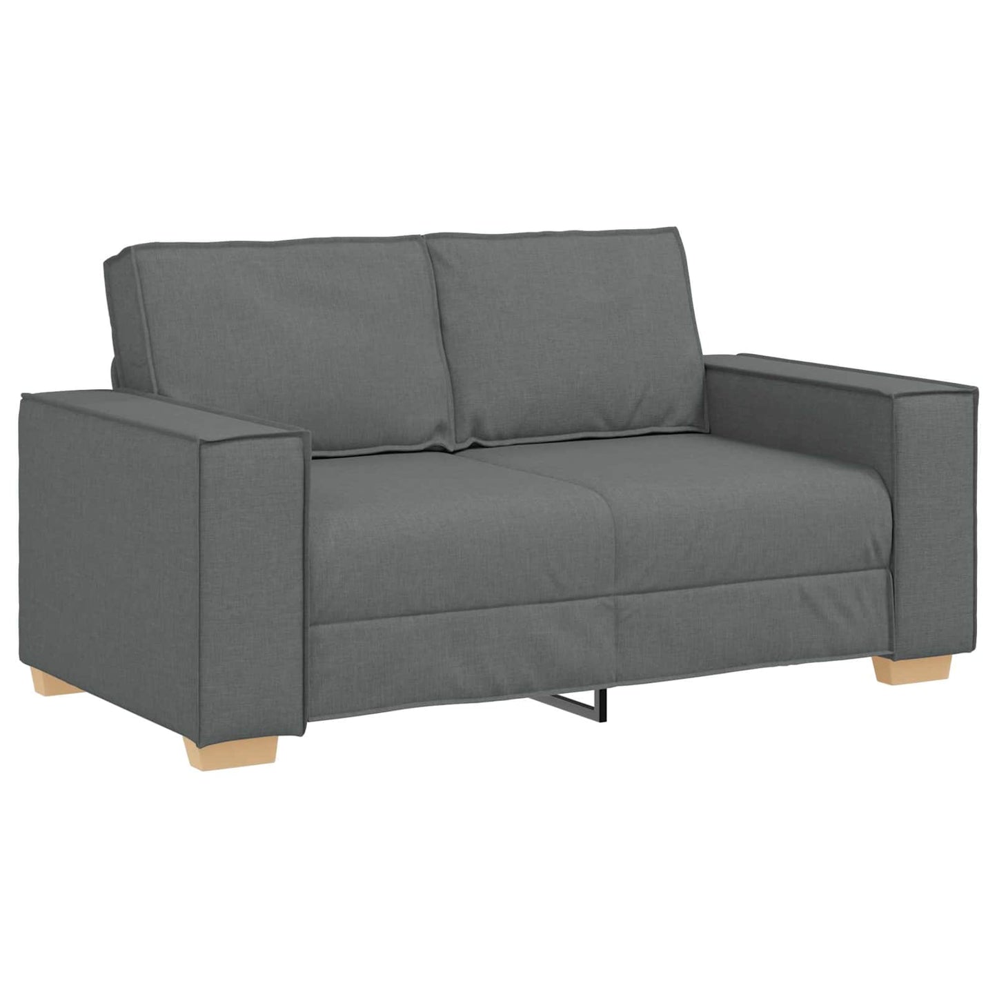 Sofa 3 pcs Dunkelgrau 220 x 80 x 84 cm Leinenmischgewebe