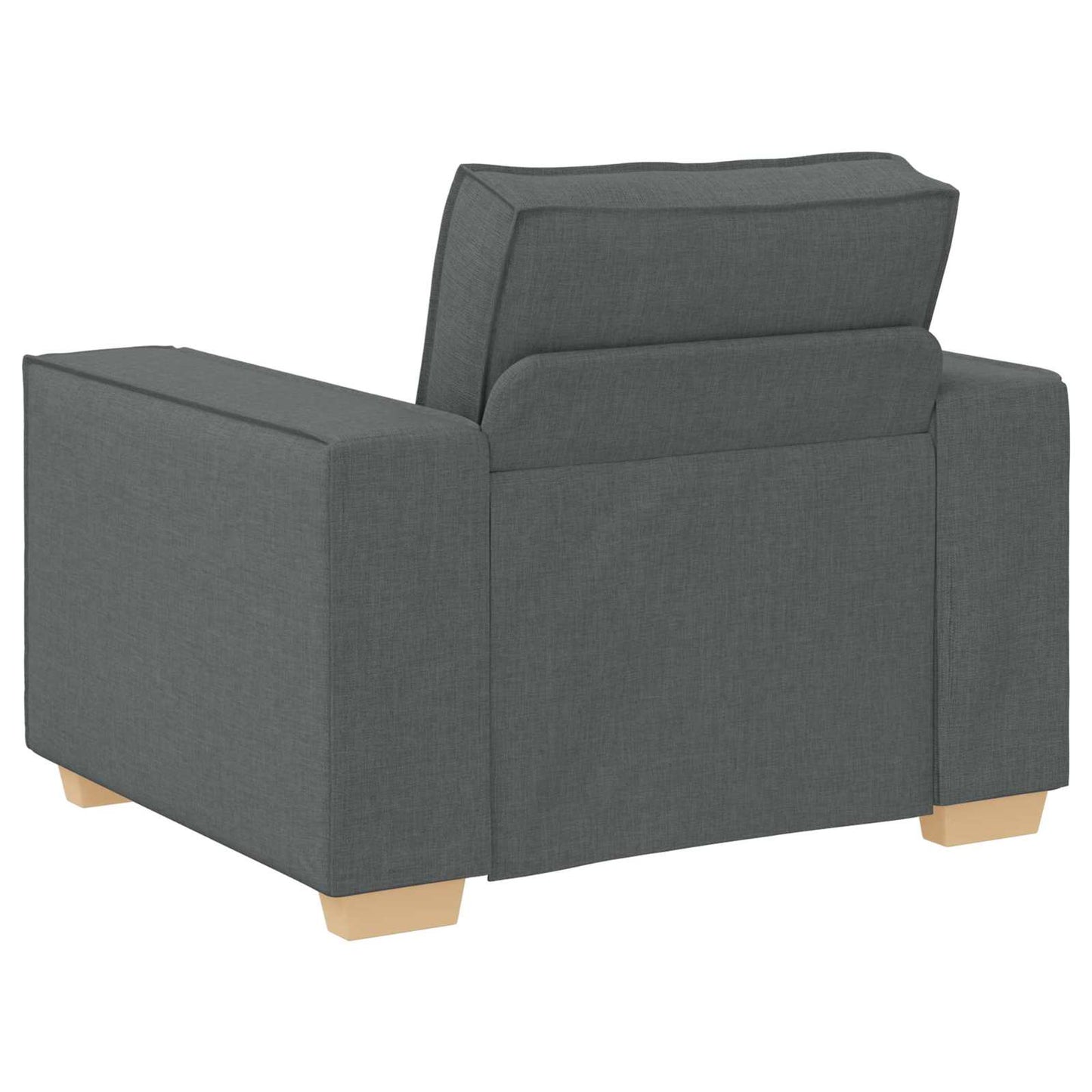Sofa 3 pcs Dunkelgrau 220 x 80 x 84 cm Leinenmischgewebe