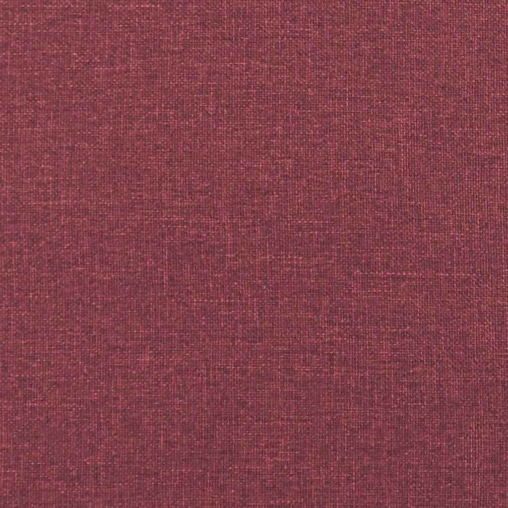 Sofa 3 pcs Weinrot 220 x 80 x 84 cm Leinenmischgewebe