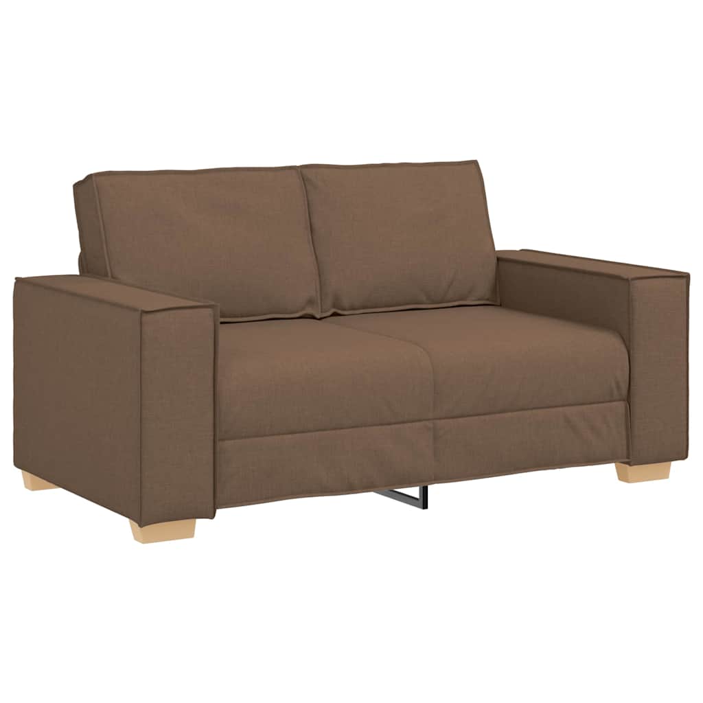 Sofa 3 pcs Braun 220 x 80 x 84 cm Leinenmischgewebe