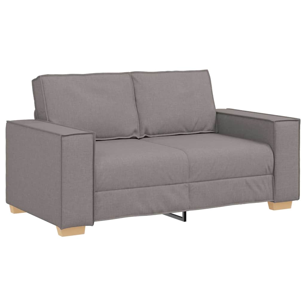Sofa 3 pcs Taupe 220 x 80 x 84 cm Leinenmischgewebe