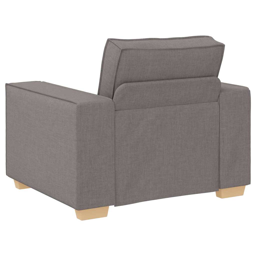 Sofa 3 pcs Taupe 220 x 80 x 84 cm Leinenmischgewebe