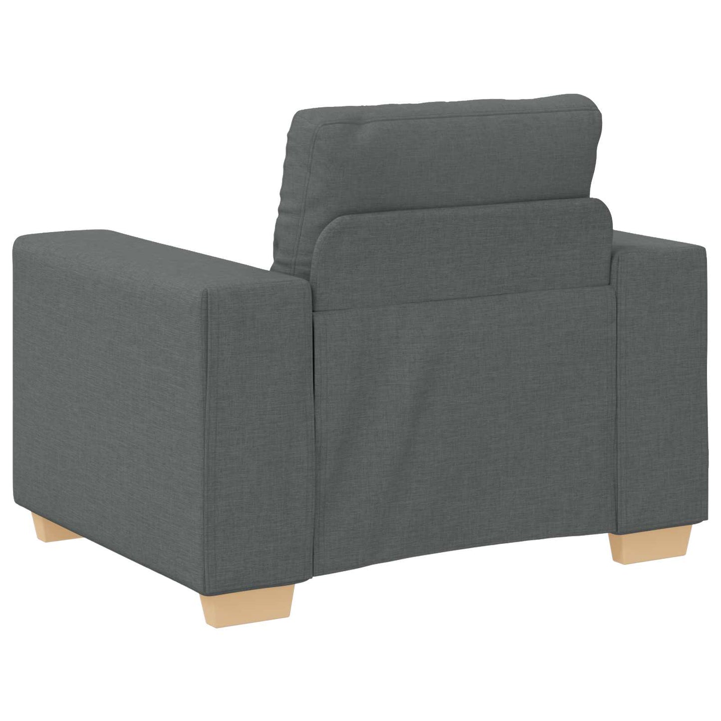 Sofa 3 pcs Dunkelgrau 221 x 80 x 80 cm Leinenmischgewebe