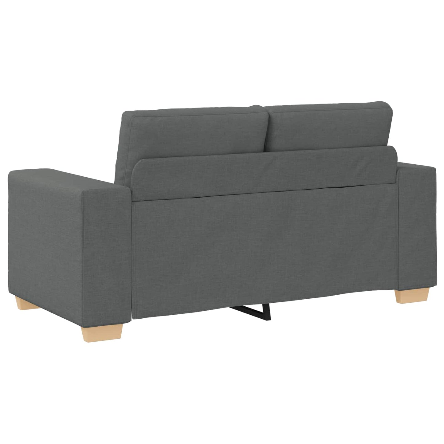 Sofa 3 pcs Dunkelgrau 221 x 80 x 80 cm Leinenmischgewebe