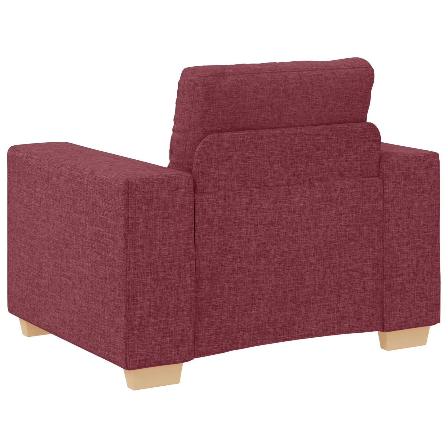 Sofa 3 pcs Wind Rot 221 x 80 x 80 cm Leinenmischgewebe