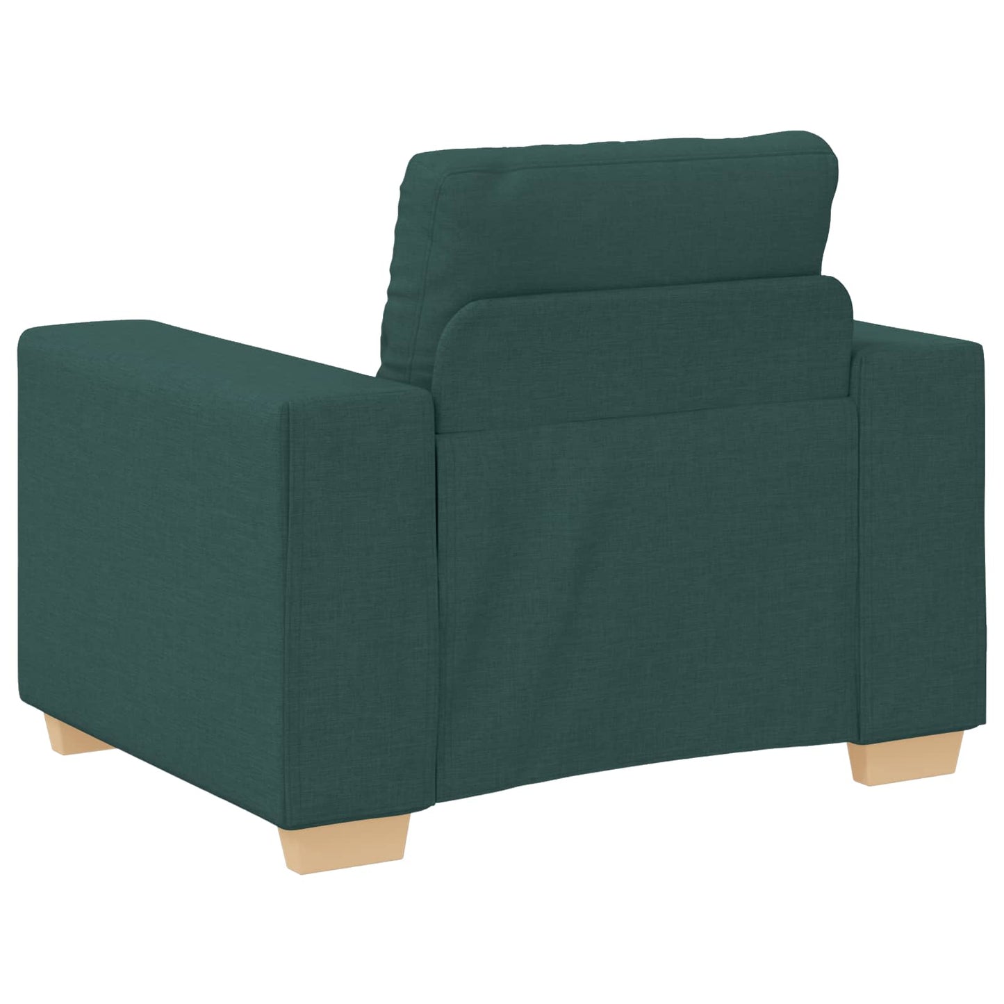 Sofa 3 pcs Dunkelgrün 221 x 80 x 80 cm Leinenmischgewebe