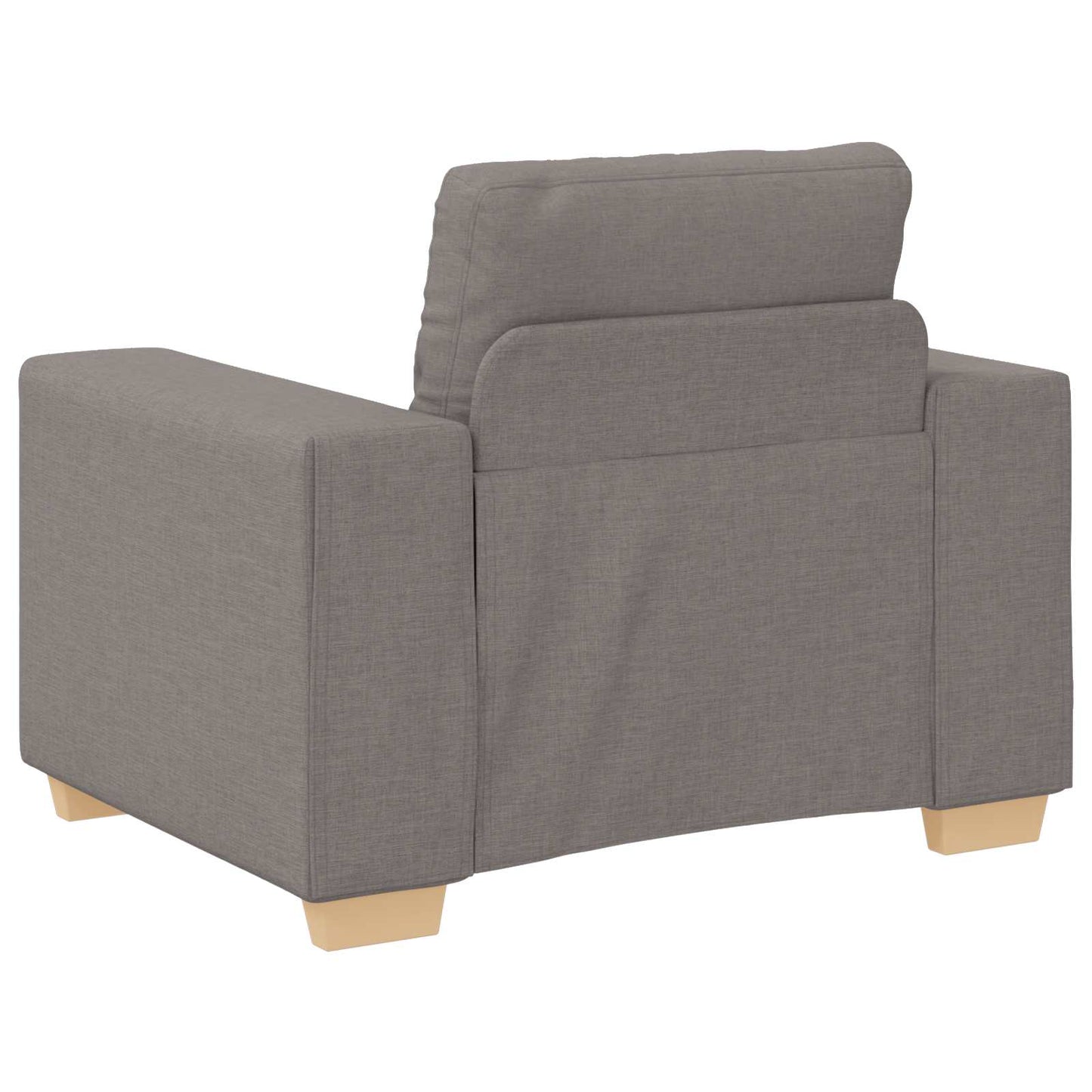 Sofa 3 pcs Taupe 221 x 80 x 80 cm Leinenmischgewebe