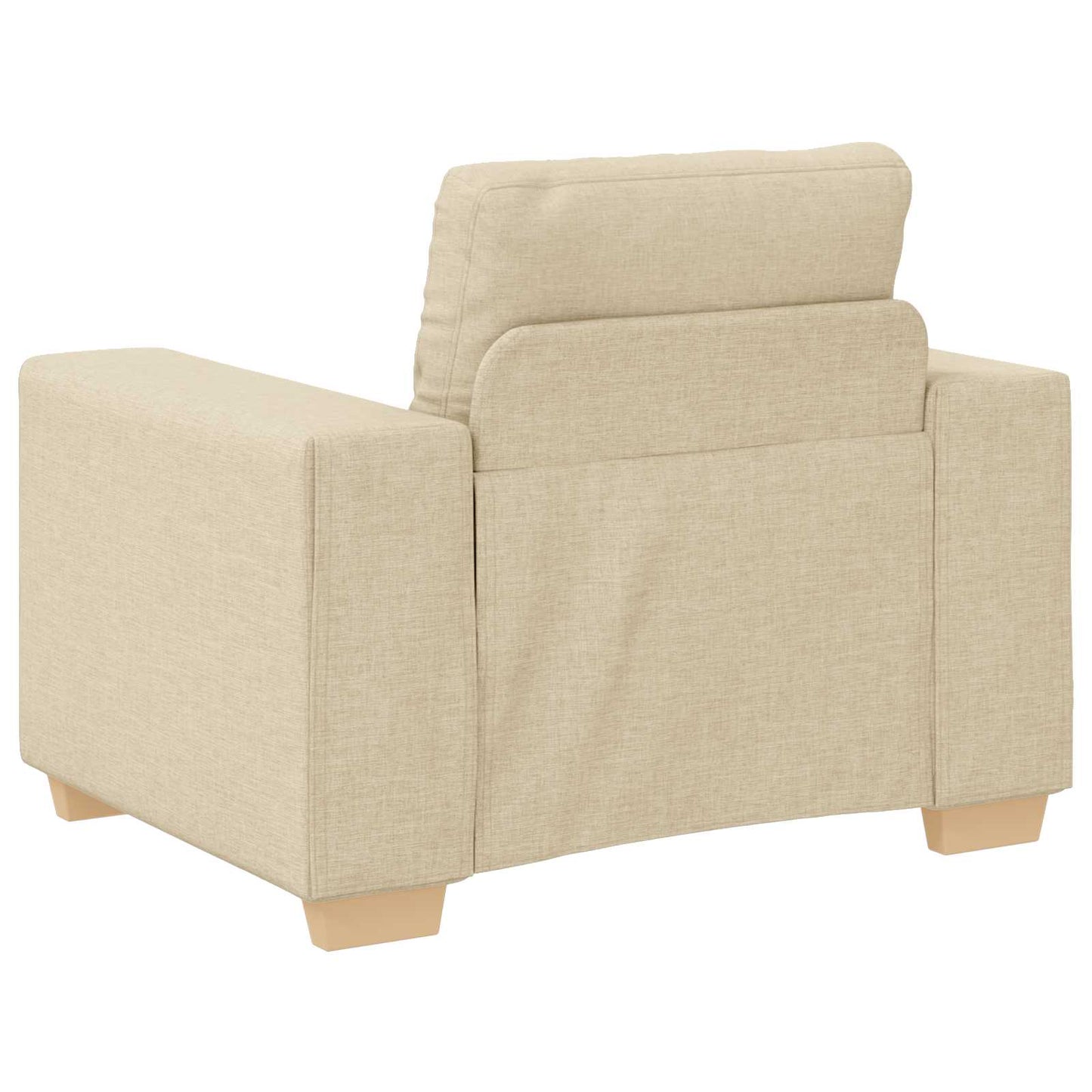 Sofa 3 pcs Creme 221 x 80 x 80 cm Leinenmischgewebe