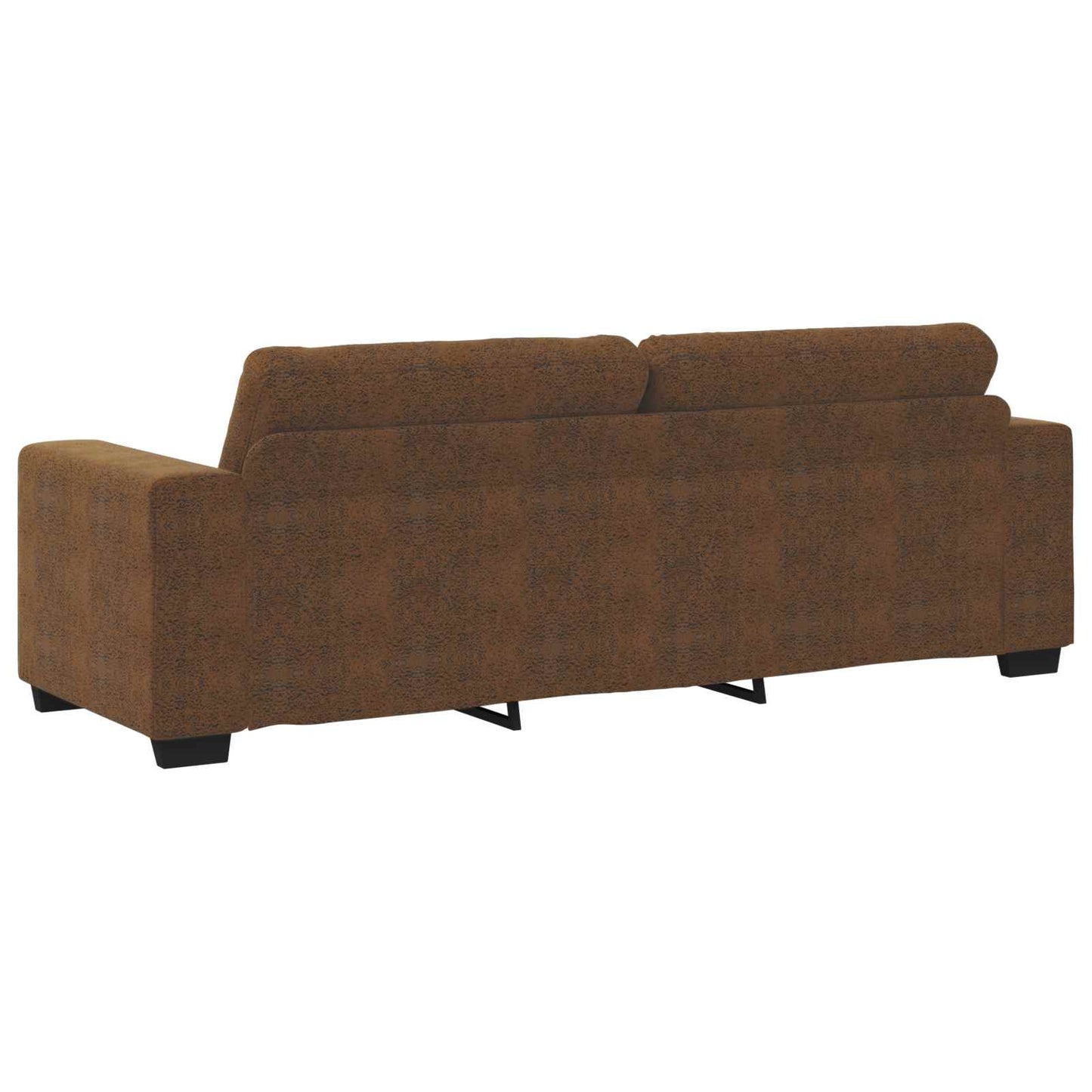 Sofa 3 pcs Braun 221 x 80 x 80 cm Leinenmischgewebe