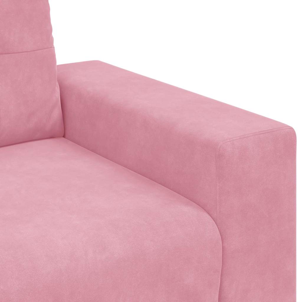 Sofa Set 3 pcs Rosa 221 x 80 x 80 cm Samt