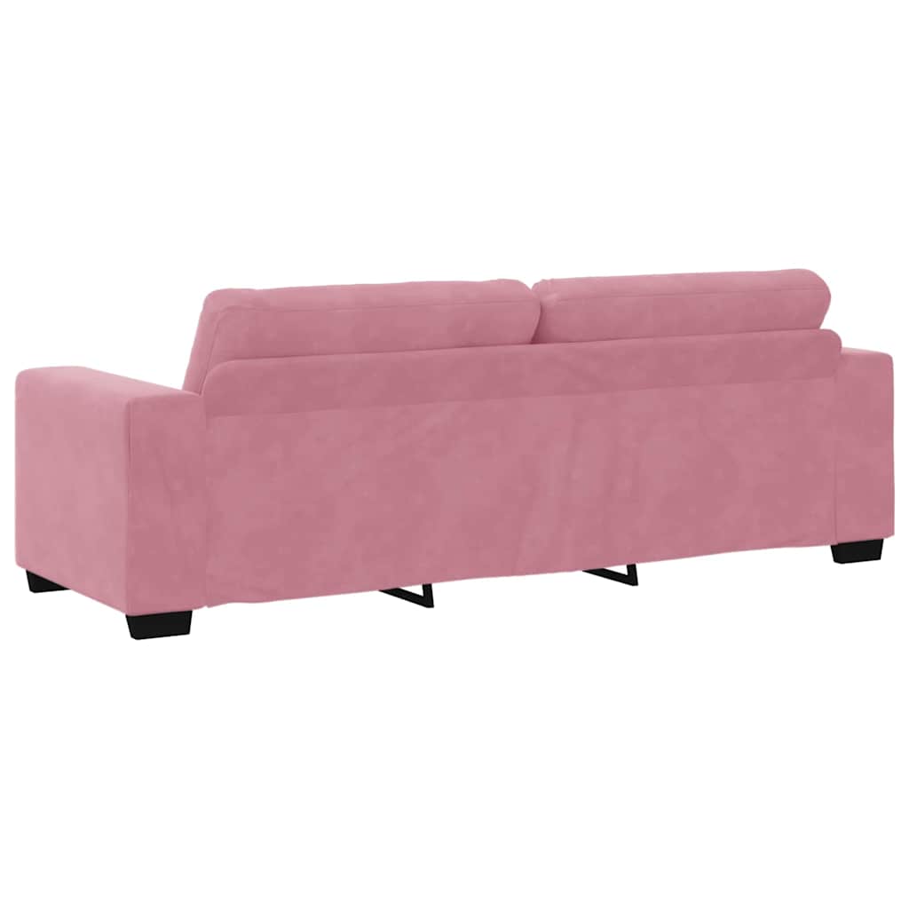 Sofa Set 3 pcs Rosa 221 x 80 x 80 cm Samt