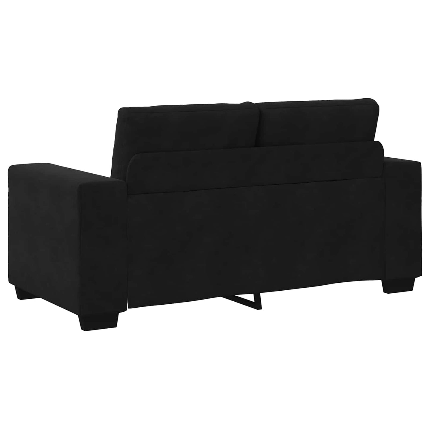 Sofa Set 3 pcs Schwarz 221 x 80 x 80 cm Samt