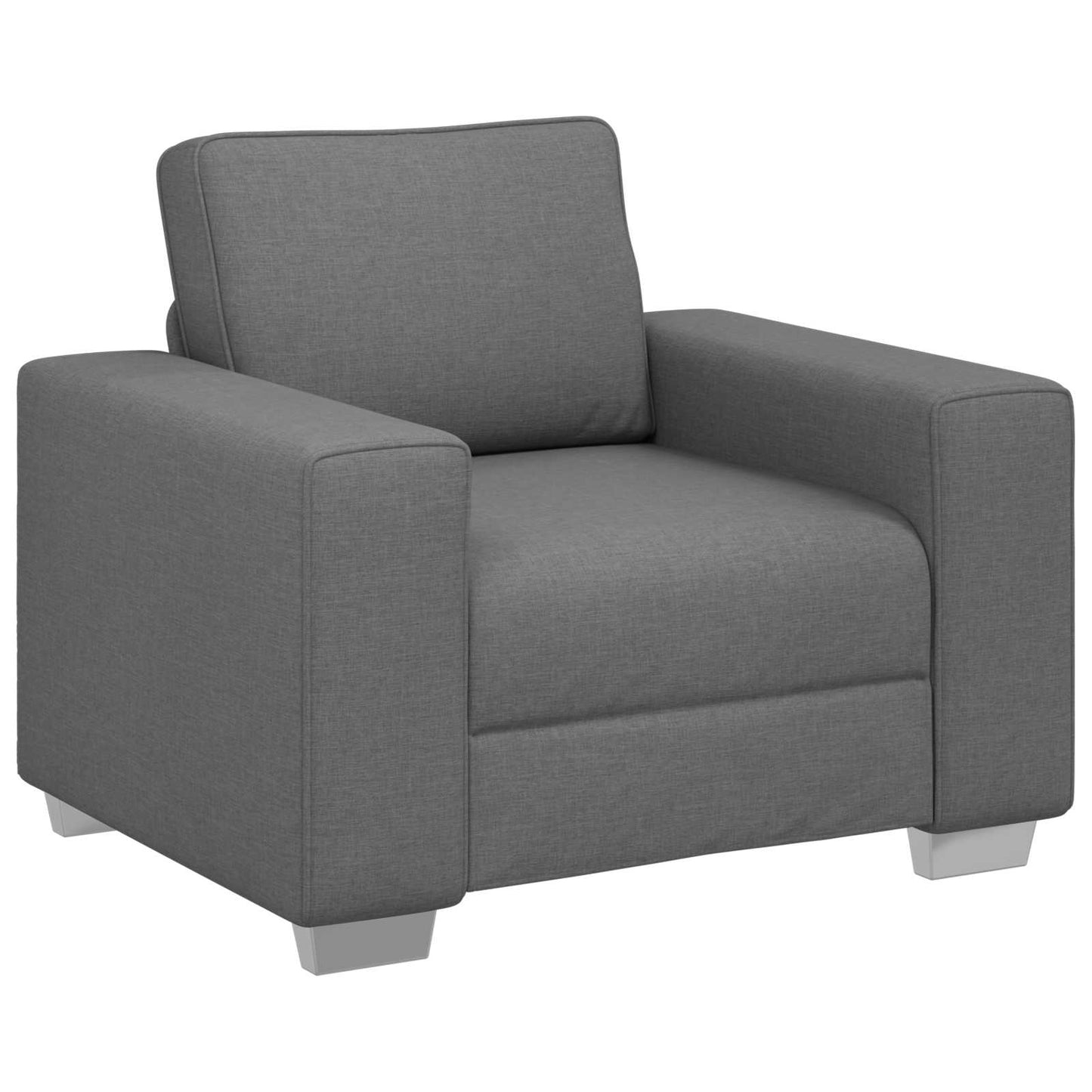 Sofa 3 pcs Dunkelgrau 219 x 80 x 82 cm Leinenmischgewebe